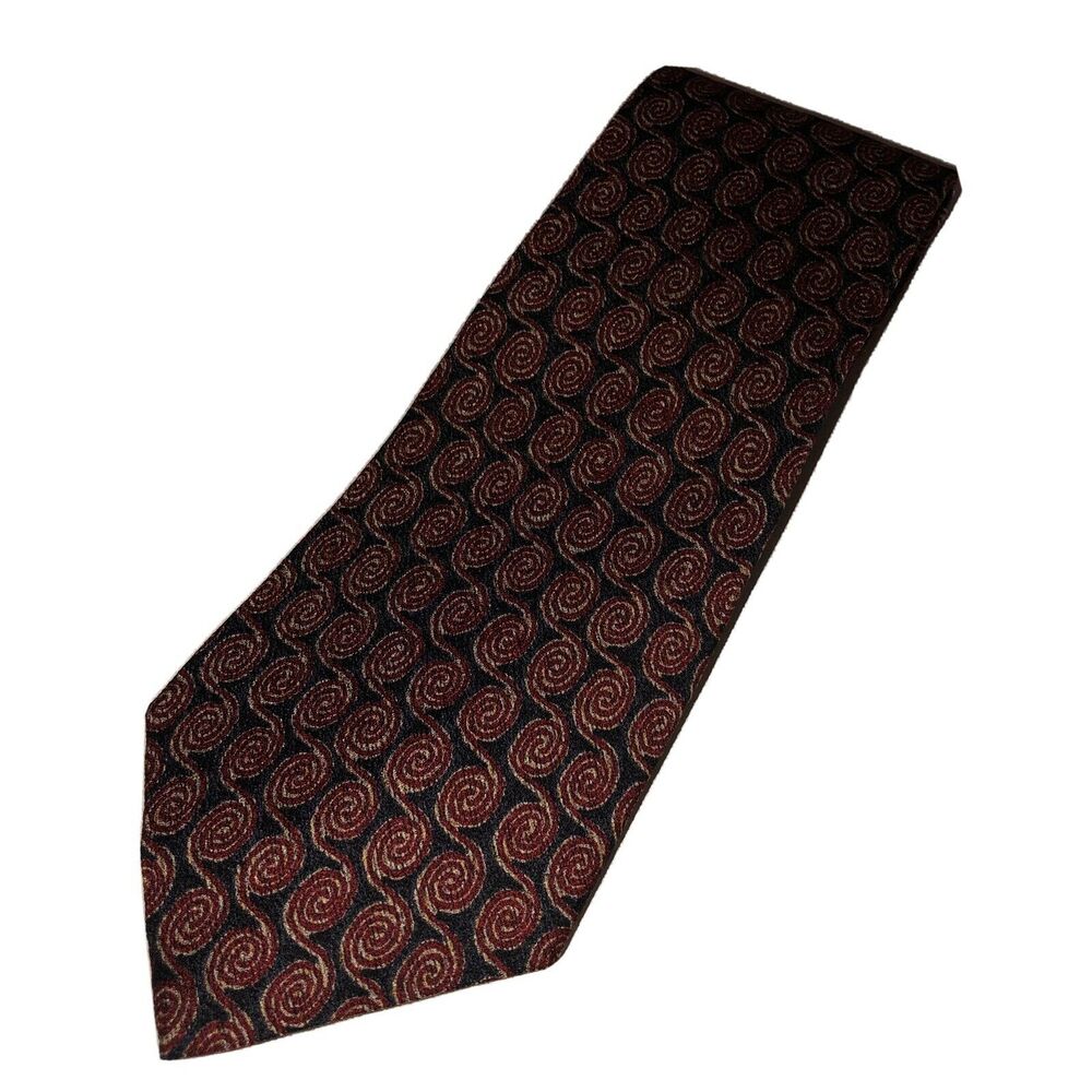 Christian Dior Classic Necktie Swirl 100% Silk Career Office Designer